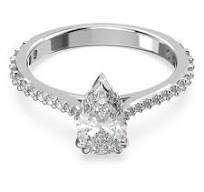 MILLENIA:RING PEAR WHITE/RHS 55