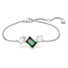 MESMERA:BRACELET GREEN WHITE/RHS M
