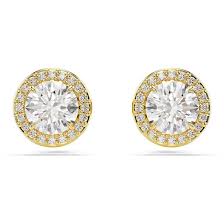 БИЖУТЕРИЯ/СЕРЬГИ/UNA:PE STUD PAVE WHITE/GOS