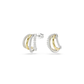 БИЖУТЕРИЯ/СЕРЬГИ/HYPERBOLA:PE MN HOOP 4 WHITE/MIX