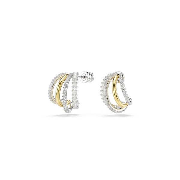 БИЖУТЕРИЯ/СЕРЬГИ/HYPERBOLA:PE MN HOOP 4 WHITE/MIX