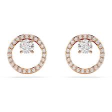 БИЖУТЕРИЯ/СЕРЬГИ/CONSTELLA:PE STUD CZ WHITE/ROS