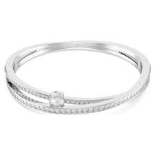 БИЖУТЕРИЯ/БРАСЛЕТ/HYPERBOLA:BANGLE DROP WHITE/RHS S
