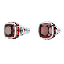 BIRTHSTONE:PE STUDS JAN RED/RHS