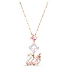 DAZZLING SWAN:NECKLACE Y CZMO/ROS