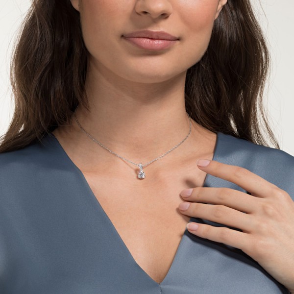 SOLITAIRE:PENDANT 7MM CZWH/RHS
