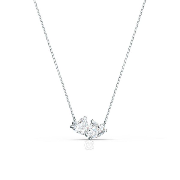 ATTRACT SOUL:NECKLACE HEART CZWH/RHS