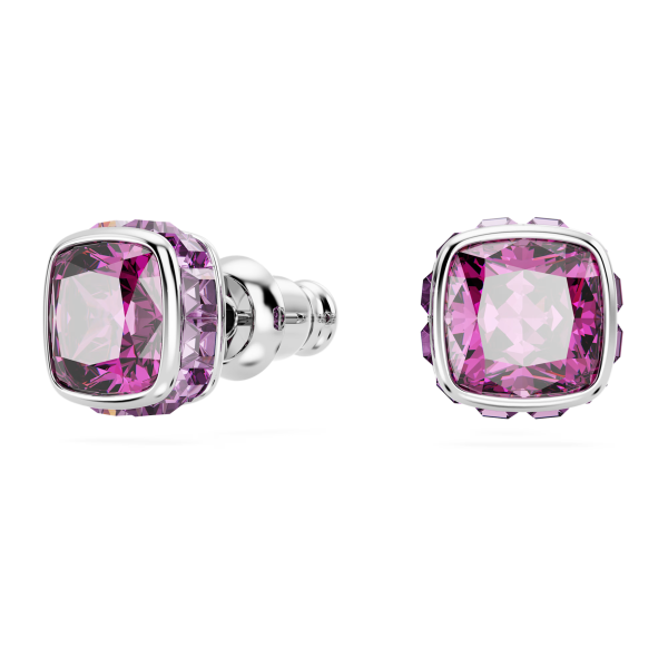 BIRTHSTONE:PE STUDS FEB PUR/RHS