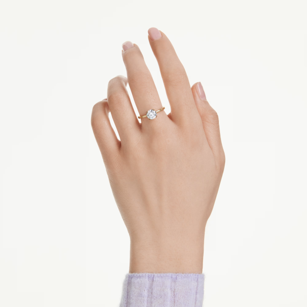 STILLA:RING RND WHITE/GOS 52