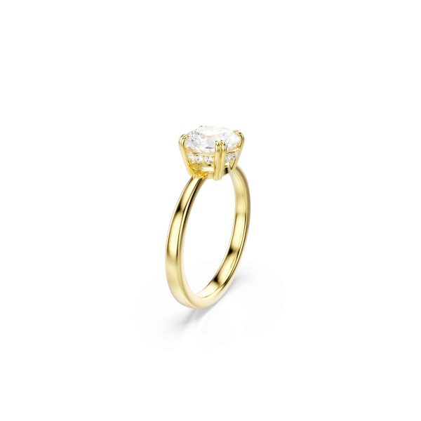 STILLA:RING RND WHITE/GOS 55
