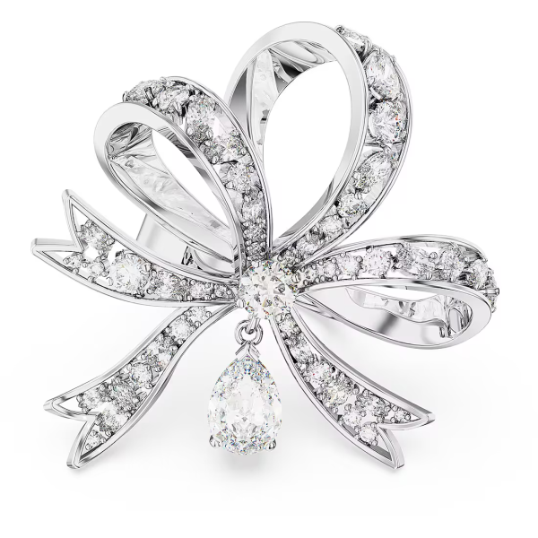 VOLTA:RING L BOW WHI/RHS 50