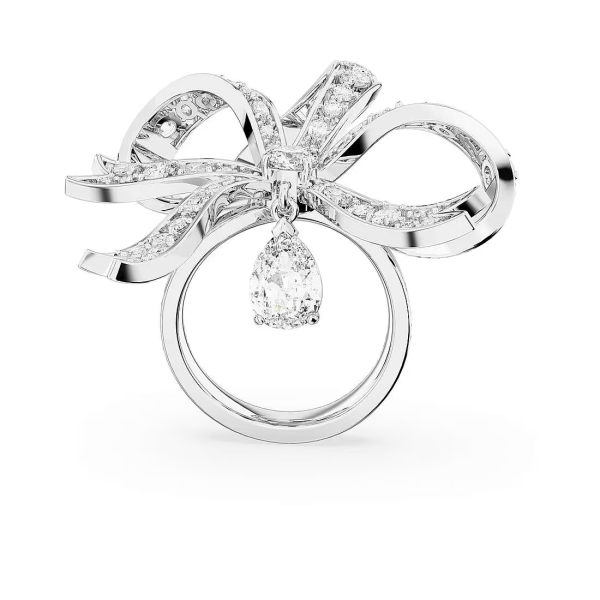 VOLTA:RING L BOW WHI/RHS 50